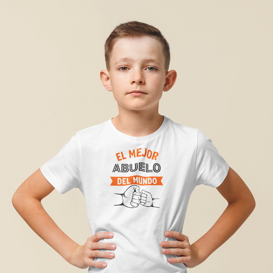 Playera para niño Diseño El mejor Abuelo