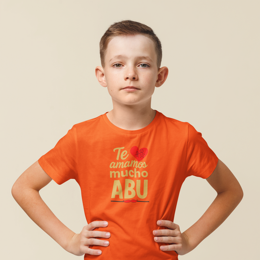 Playera para niño Diseño te amamos Abu