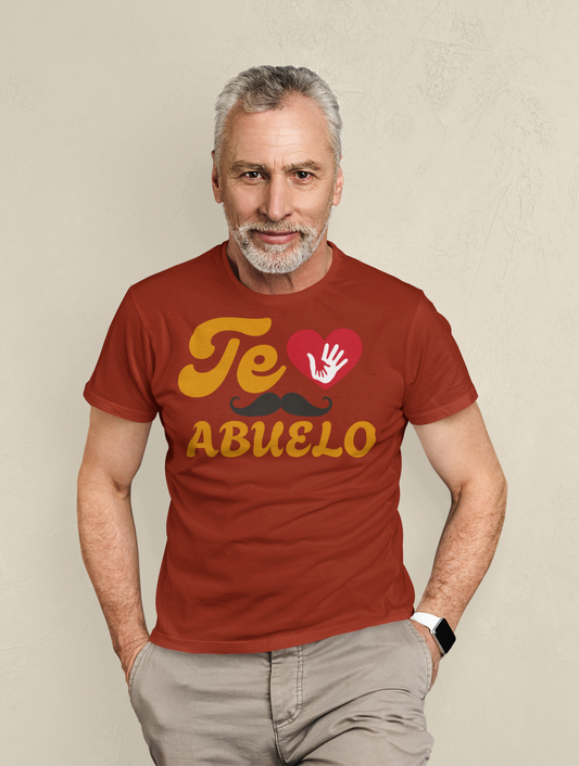 Playera Para Abuelito DIseño Te amo Abuelo