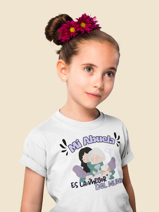 Playera para niña Diseño Abuelita la Mejor