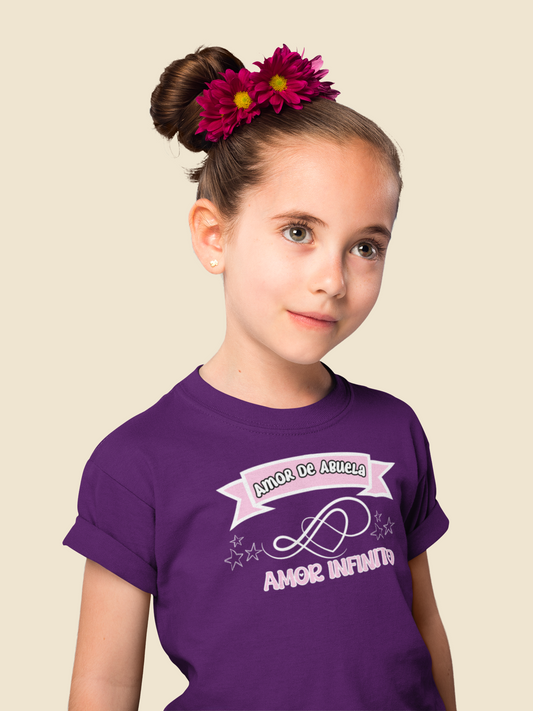 Playera para niña Diseño Amor de Abuela